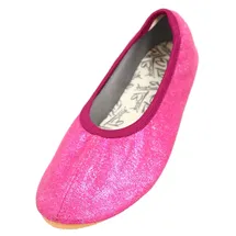 Beck Mädchen Basic Glitzer Gymnastikschuhe, Pink, 25 EU