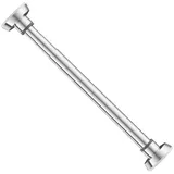 JISADER Verstellbare Kleiderstange ohne Bohren, Ausziehbare Kleiderstange für Schrank, Duschvorhangstange Edelstahl Teleskopstange Spannstange für Dusche Balkon Badezimmer Hängestange, 110cm 170cm