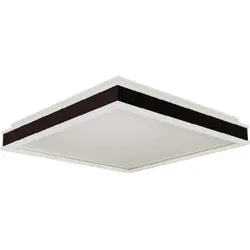 Deckenleuchte Wohnzimmerlampe Büroleuchte LED Quadrat schwarz neutralweiß L 45cm