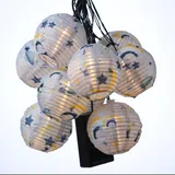 MARELIDA Lichterkette Solar blau 4,5 m 10-flammig