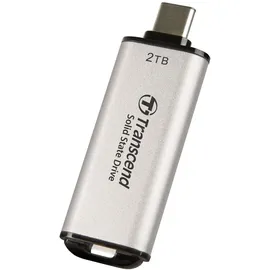 Transcend ESD300 Portable SSD 2 TB USB-C silber TS2TESD300S
