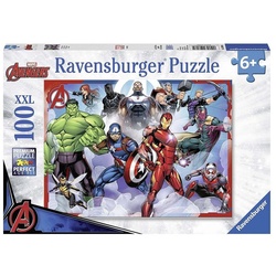 The AVENGERS Puzzle Puzzle XXL 100 Teile Marvel Avengers Ravensburger Superhelden Endgame, 100 Puzzleteile