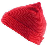 Golden Goat Berkeley Winter Rip Strick Mütze Beanie Unisex 100% Kaschmir Wolle Farbe: pure red