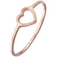 Elli PREMIUM Bandring Herz Symbol Trend 750 Roségold (18 Karat) Ringe Damen