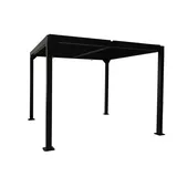 Jet-Line Pavillon Dubai 3,82 x 4 m inkl. 4 Seitenteile Grau/Schwarz