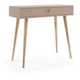 bettso Schminktisch, Beige, Holzwerkstoff, 1 Schubladen, 90x80x39 cm, Wohnzimmer, Wohnzimmertische, Konsolentische