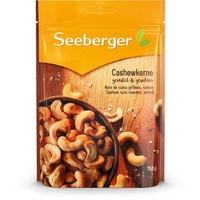 Seeberger Cashewkerne ganze Nüsse, geröstet und gesalzen, 150g