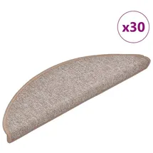 vidaXL Stufenmatten 30 Stk. Hellbraun 56x17x3 cm