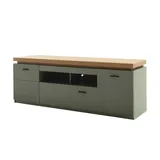 MCA Furniture Moniz Lowboard 156x57x44 cm Grün Melamin/Holzwerkstoff