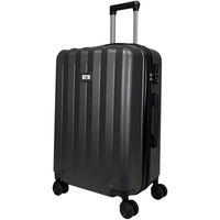 MY TRAVEL BAG ABS Hartschalen-Koffer Trolley Reisekoffer Tasche (Handgepäck-Mittel-Groß-Set) Zwillingsrollen (Anthrazit, Handgepäck (55cm))