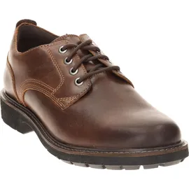 CLARKS Batcombe Tie Schuhe Dark Tan Lea 41 1/2