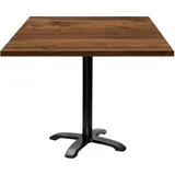 Tisch 90 x 90 cm – Modell Bazila Hunton-Eiche - Braun