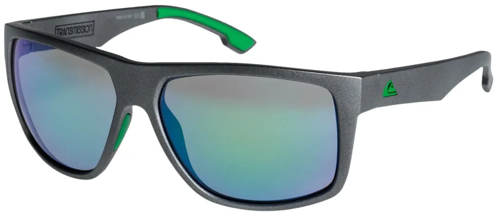 Sonnenbrille QUIKSILVER "Transmission" grün (metalic black, ml green) Damen Brillen Sonnenbrillen