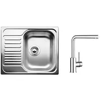 Blanco Set mit Spüle und Armatur Edelstahl SETB5