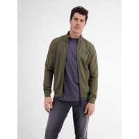 Lerros Sweatjacke in Strukturqualität - Aged Olive S