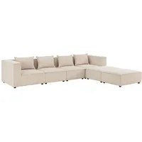 Juskys modulares Sofa Domas XXL - Wohnlandschaft - Beige