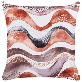 Beliani Gartenkissen 45 x 45 cm braun 2-tlg.