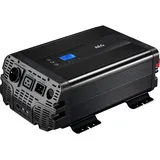 AEG Automotive Sinus-Spannungswandler 1500 W, 12 V DC auf 230 V AC, mit App-Steuerung, Netzvorrangschaltung, Lüftersteuerung, Wechselrichter Inverter