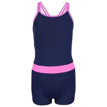 Aquarti Badeanzug Mädchen Dunkelblau/Rosa 140
