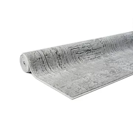 MY HOME Teppich MY HOME "Brakel" Gr. 7, grau, B:300cm H:9mm L:400cm, Kunstfaser, Teppiche, Teppich, dezenter Glanz, Schrumpf-Garn-Effekt, im Vintage-Look, dichte Qualität