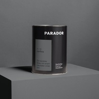 Parador Wandfarbe Carbon grau dunkel 2,5 L - nachhaltige Premium Innenfarbe matt - hohe Deckkraft tropffest spritzfest ergiebig schnelltrocknend geruchsneutral vegan