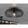 Trio led Deckenleuchte Gitter Lampenschirm Metall Schwarz Ø 40cm