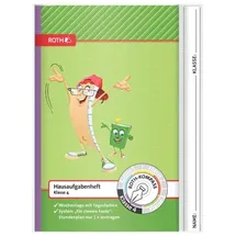 ROTH Hausaufgabenheft Kompass 4. Klasse liniert DIN A5 ohne Rand, 52 Blatt, 1 St.