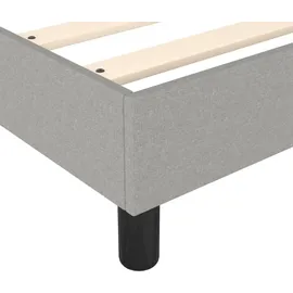 vidaXL Boxspringbett 180 x 200 cm Hellgrau
