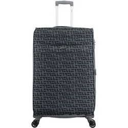 Koffer ELLE "Couture", Gr. B/H/T: 51cm x 77cm x 29cm, grau, Nylon, Koffer, aus Nylon-Material