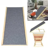 Yonghao Hunderampe 60 cm hoch Hundetreppe Auto Klappbar für Katzen große und kleine Hunde,Haustiere Hundeeinstiegshilfe Bett Sofa Rampe Hund Tierrampe rutschfest,bis 150 kg,100cm x 30/40/50/60cm