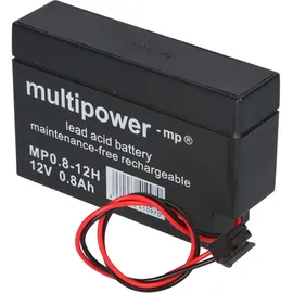 Multipower MP0,8-12H Blei-Akku 12V 800 mAh 4 St.