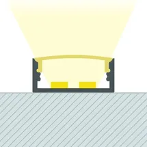LEDKIA Aluminiumprofil Wasserdicht Ip65 Aufbau 2m Für Led Streifen Bis Mm Aluminium 2 M Weiß Transluzent