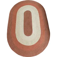 Dreams »Flecht-Teppich« oval 10 mm Höhe Flachgewebe, gestreift, handgefertigt, Scandi Look, Wohnzimmer