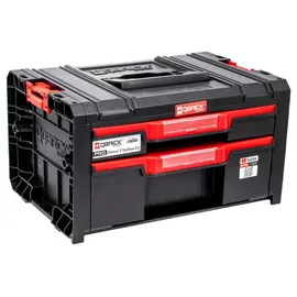 QBRICK SYSTEM Profi Werkzeugkiste mit 2 Schubladen blau 450 x 310 x 244 mm