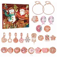 YDHHSYH Schmuck-Adventskalender Adventskalender Armband Mädchen, Schmuck Advent 2024 (Adventskalender Charms für Mädchen Weihnachtskalender Weihnachts Geschenk), DIY Adventskalender Schmuck