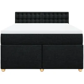 vidaXL Boxspringbett 140 x 200 cm Schwarz