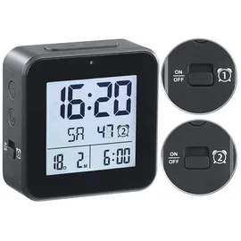 Infactory Funkwecker schwarz