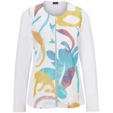 GOLDNER Jerseyjacke mit Pailletten weiß 44