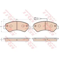 TRW Bremsbelagsatz Scheibenbremse COTEC