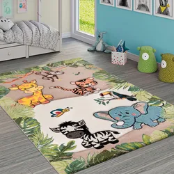 Kinderteppich »Diamond 644«, rechteckig, 18 mm Höhe, 3D-Design, Motiv Dschungel Tiere, Kinderzimmer, 96296502-4 beige 18 mm