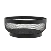 JUSTINUS Obstkorb LifeStyle , schwarz , Metall , Maße