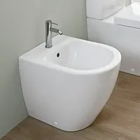 Villeroy & Boch Subway 2.0 Bidet bodenstehend, 1 Hahnloch, Überlauf