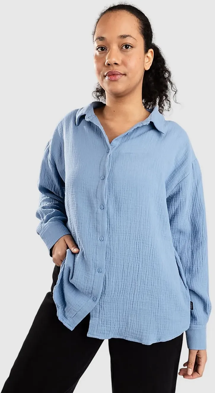 Blue Tomato Linen Hemd bright blue Gr. M