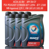 7 LITER MOTORÖL TOTAL QUARTZ 7000 10W-40