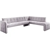 exxpo - sofa fashion Essbank EXXPO - SOFA FASHION "Barista, bequem und elegant, hohe Bodenfreiheit", rosa (powder rose), B:265cm H:83cm T:199cm, Sitzbänke, Essbank, Eckbank Barista bequem und elegant, hochwertige Detailverarbeitung