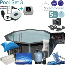 Gre Composite Rundpool Set 3, Ø 410 cm
