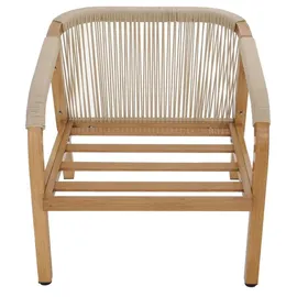 MCW MCW-P82 Loungeset Holz-Optik creme