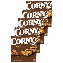 Protein-Müsliriegel Corny Schoko Riegel Mandeln Erdnüssen und Bienenhonig 150g 5er Pack