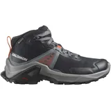 Salomon X Raise Mid Goretex Wanderstiefel - Black / Quiet Shade / Dragon Fire - EU 36