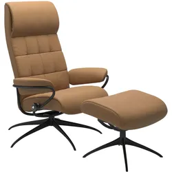 Stressless Sessel | London Paloma Taupe Matt Schwarz Hoher Rücken